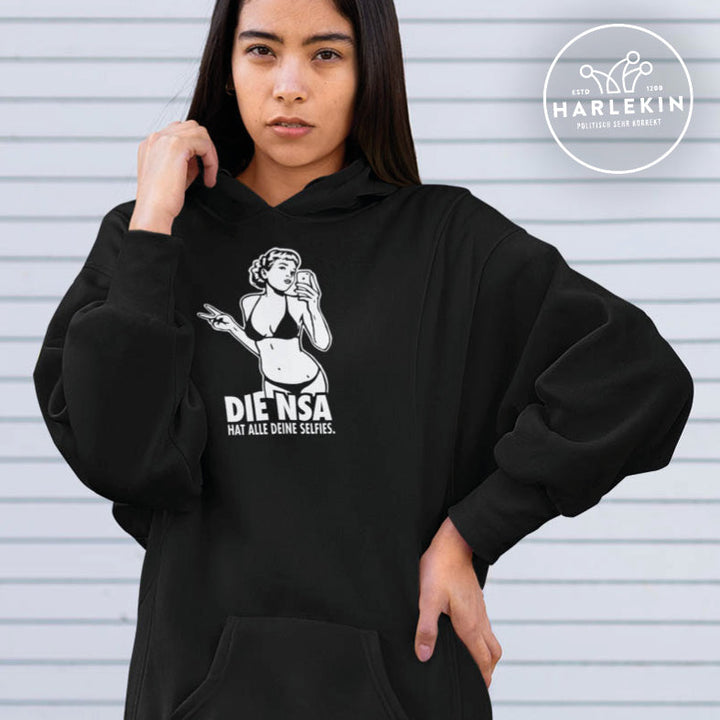 HOODIEKLEID MÄDELS • DIE NSA HAT ALLE DEINE SELFIES-HARLEKINSHOP