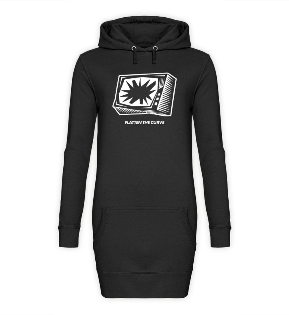 HOODIEKLEID MÄDELS • FLATTEN THE CURVE-HARLEKINSHOP