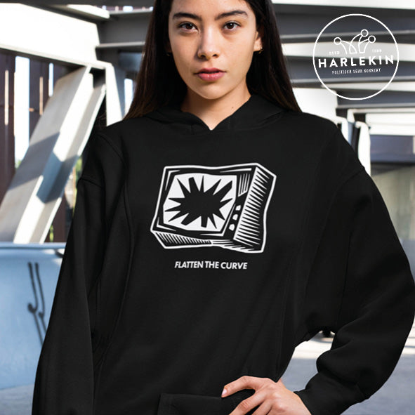 HOODIEKLEID MÄDELS • FLATTEN THE CURVE-HARLEKINSHOP