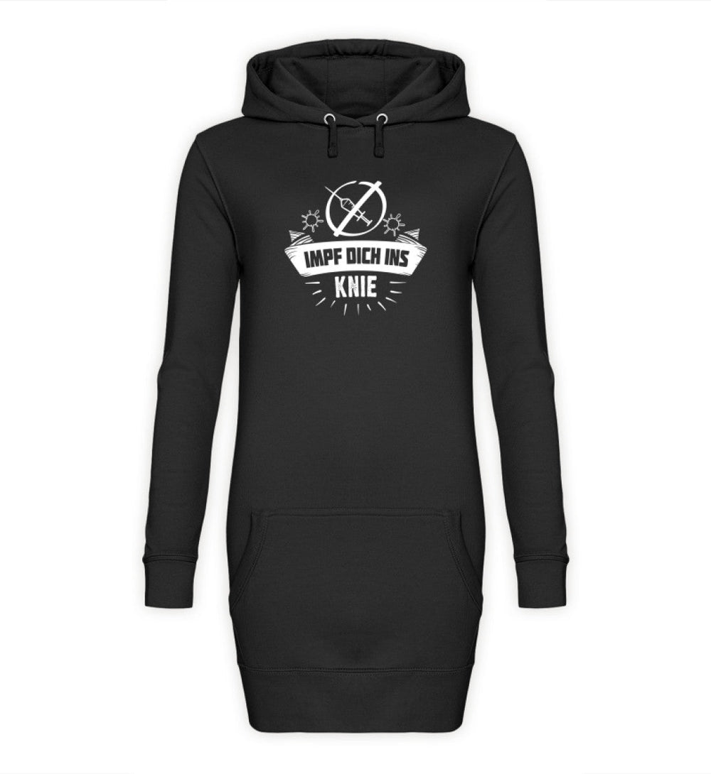 HOODIEKLEID MÄDELS • IMPF DICH INS KNIE / #IMPFTEUCHINSKNIE-HARLEKINSHOP