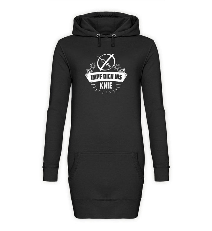 HOODIEKLEID MÄDELS • IMPF DICH INS KNIE / #IMPFTEUCHINSKNIE-HARLEKINSHOP
