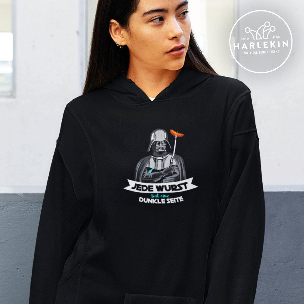 HOODIEKLEID MÄDELS • JEDE WURST HAT EINE DUNKLE SEITE-HARLEKINSHOP