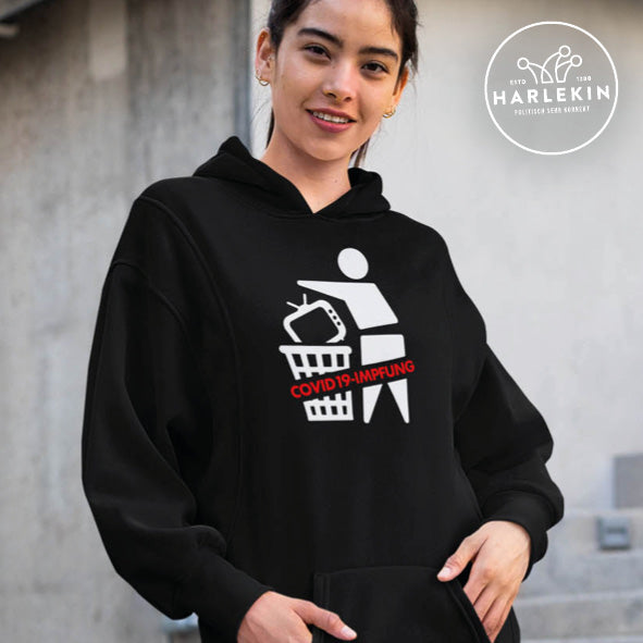 HOODIEKLEID MÄDELS • KILL YOUR TV COVID19 IMPFUNG-HARLEKINSHOP