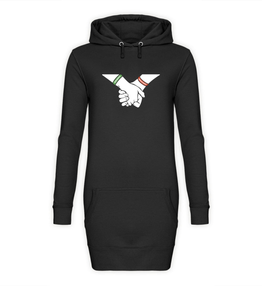 HOODIEKLEID MÄDELS • LASST EUCH NICHT SPALTEN / GEIMPFT UNGEIMPFT-HARLEKINSHOP