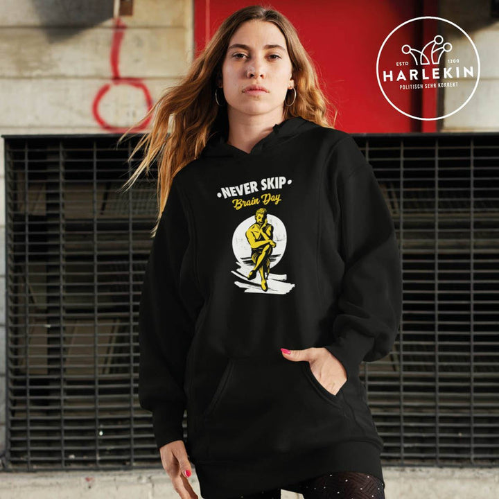 HOODIEKLEID MÄDELS • NEVER SKIP BRAIN DAY-HARLEKINSHOP