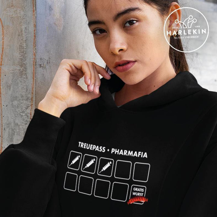 HOODIEKLEID MÄDELS • TREUEPASS PHARMAFIA-HARLEKINSHOP