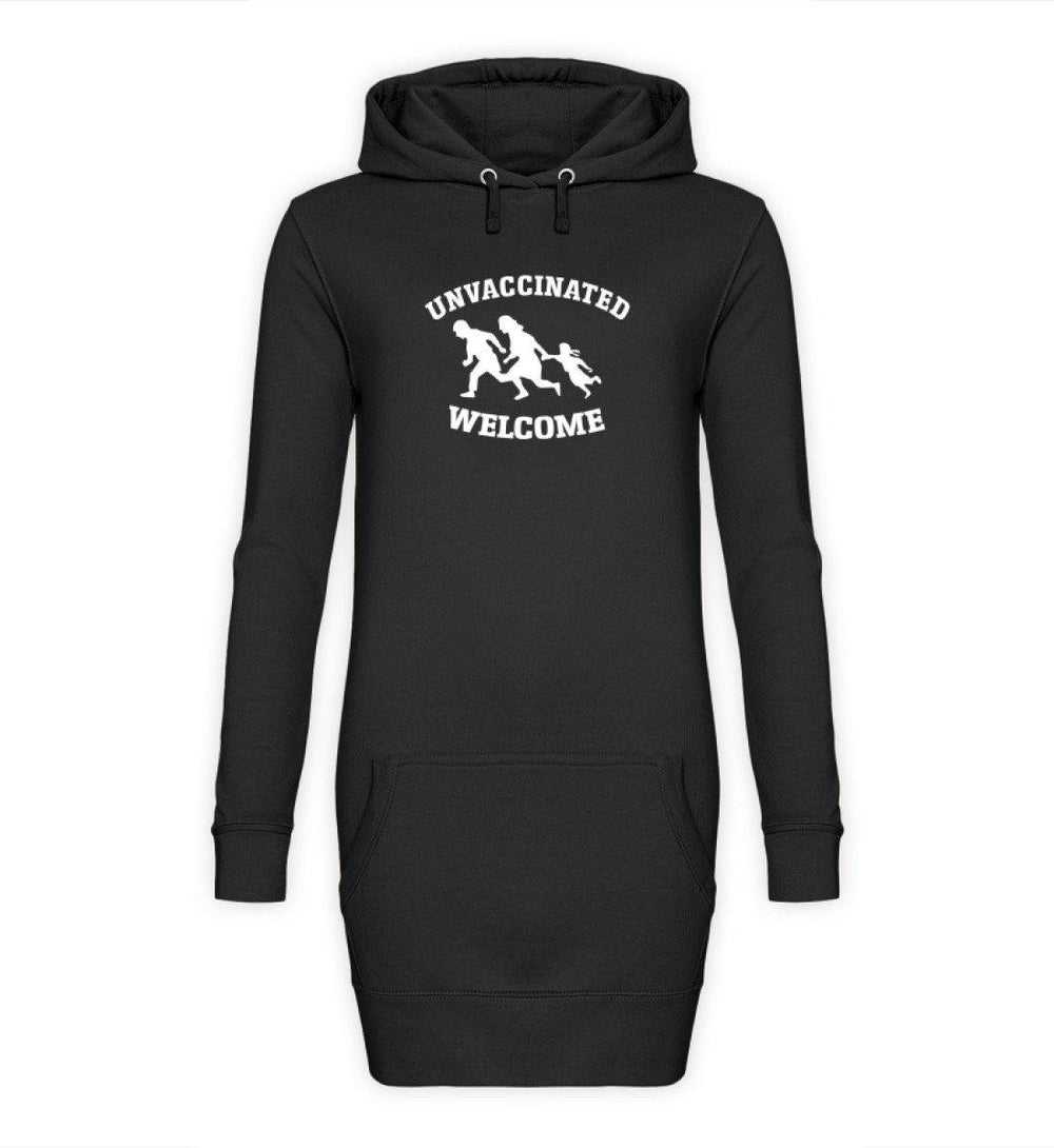 HOODIEKLEID MÄDELS • UNVACCINATED WELCOME-HARLEKINSHOP