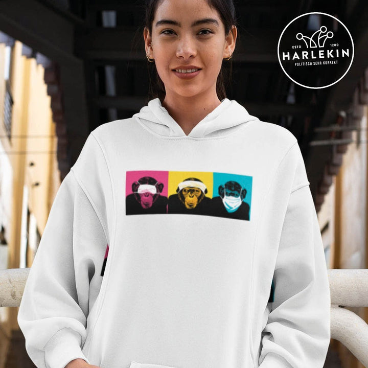 KENFM HOODIEKLEID MÄDELS • DREI AFFEN-HARLEKINSHOP
