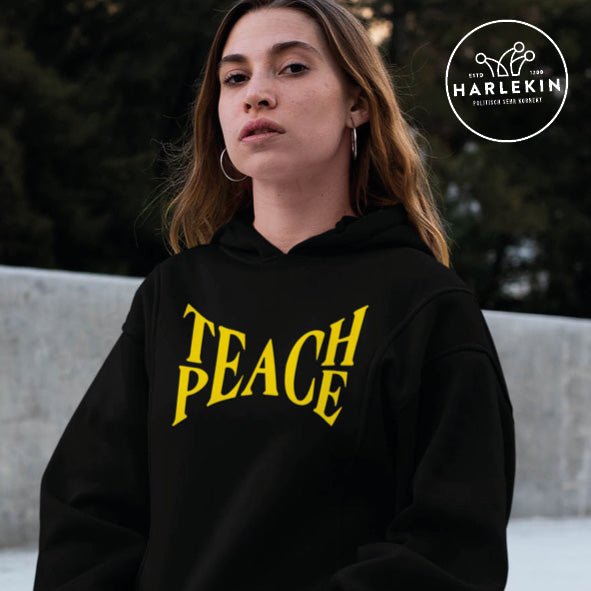 KENFM HOODIEKLEID MÄDELS • TEACH PEACE-HARLEKINSHOP