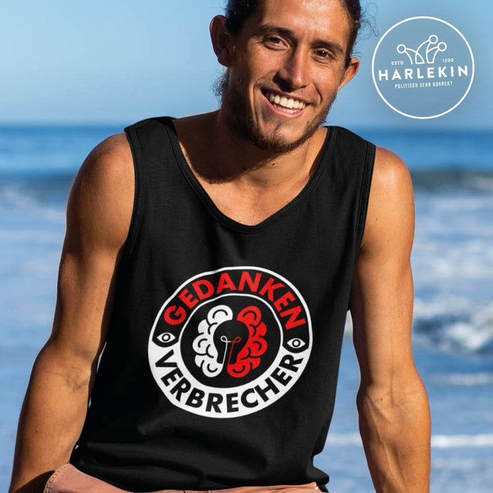 KENFM ORGANIC TANK TOP BUBEN • GEDANKENVERBRECHER BADGE-HARLEKINSHOP