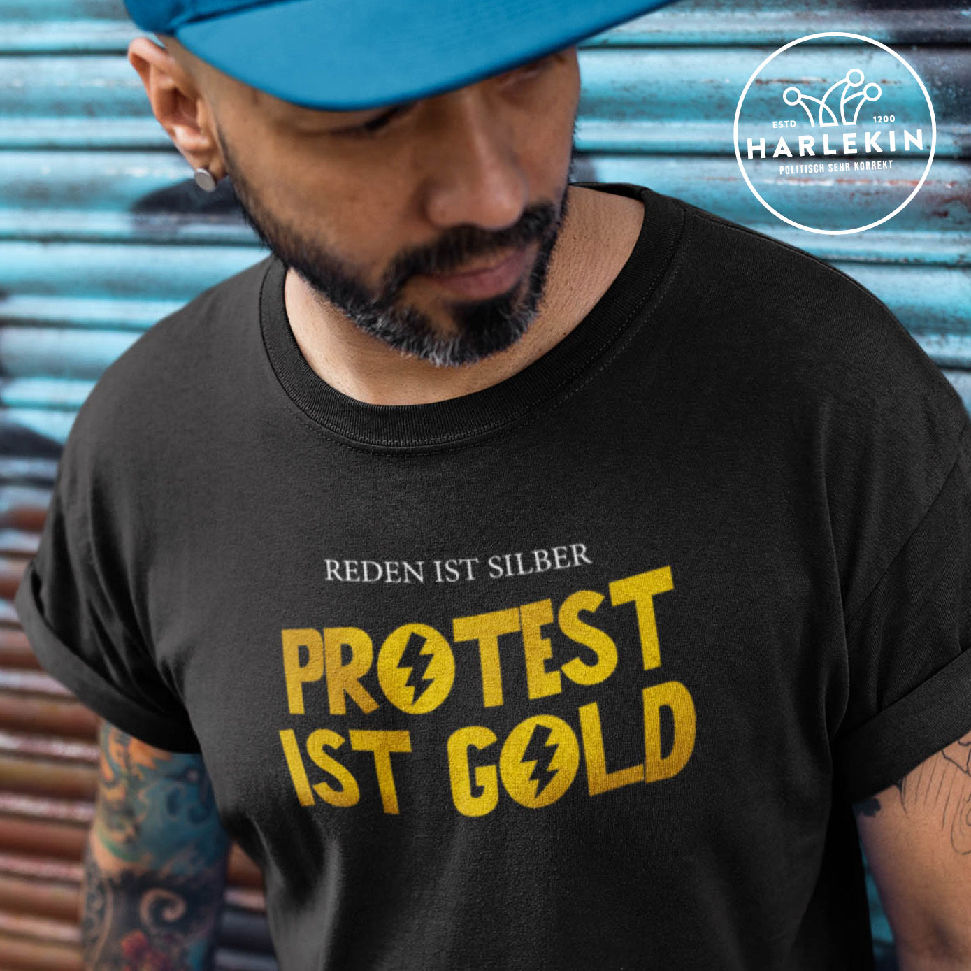 ORGANIC SHIRT BUBEN • REDEN IST SILBER, PROTEST IST GOLD