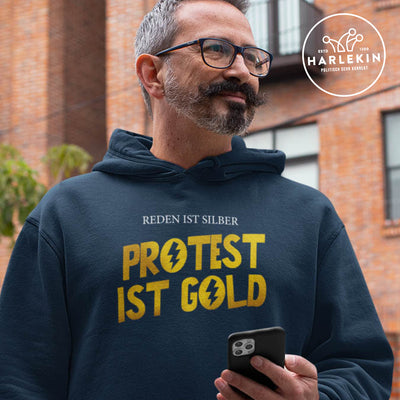 HOODIE BUBEN • REDEN IST SILBER, PROTEST IST GOLD