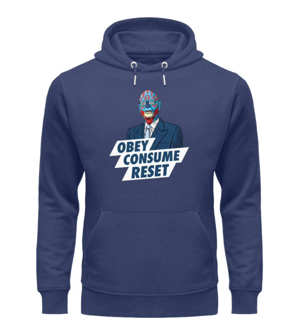ORGANIC HOODIE BUBEN • KLAUS: OBEY CONSUME RESET-HARLEKINSHOP