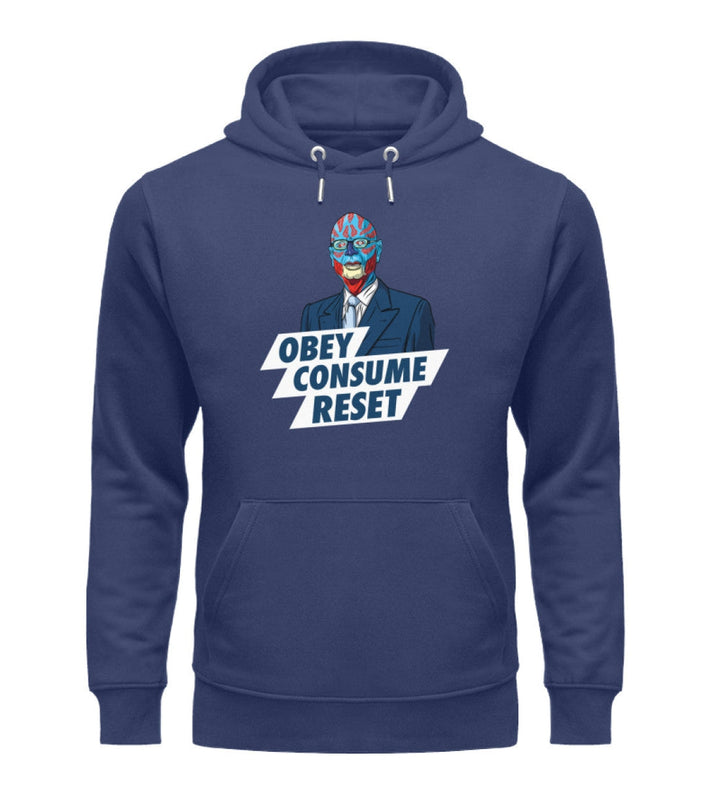 ORGANIC HOODIE BUBEN • KLAUS: OBEY CONSUME RESET-HARLEKINSHOP