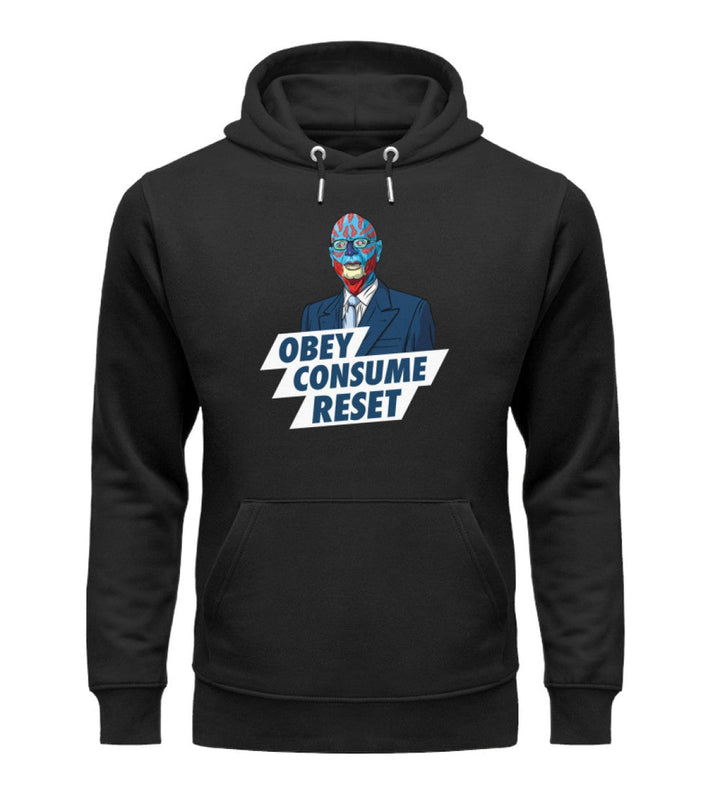 ORGANIC HOODIE BUBEN • KLAUS: OBEY CONSUME RESET-HARLEKINSHOP