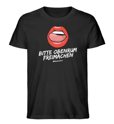 ORGANIC SHIRT BUBEN • BITTE OBENRUM FREIMACHEN / #MASKENFREI-HARLEKINSHOP