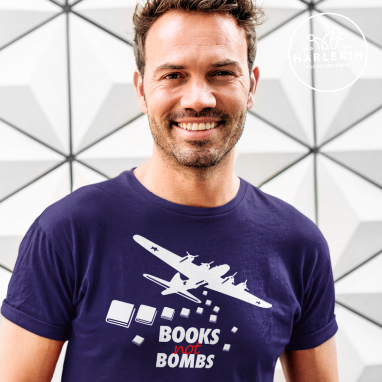 ORGANIC SHIRT BUBEN • BOOKS NOT BOMBS-HARLEKINSHOP