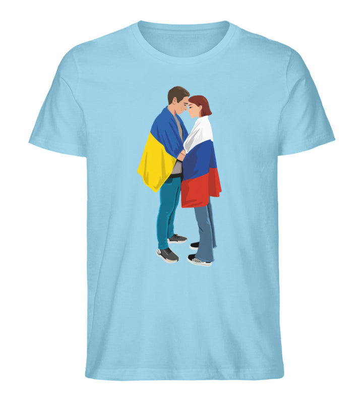 ORGANIC SHIRT BUBEN • LOVE IS LOVE (Peace - Frieden - Ukraine - Russia - Russland)-HARLEKINSHOP