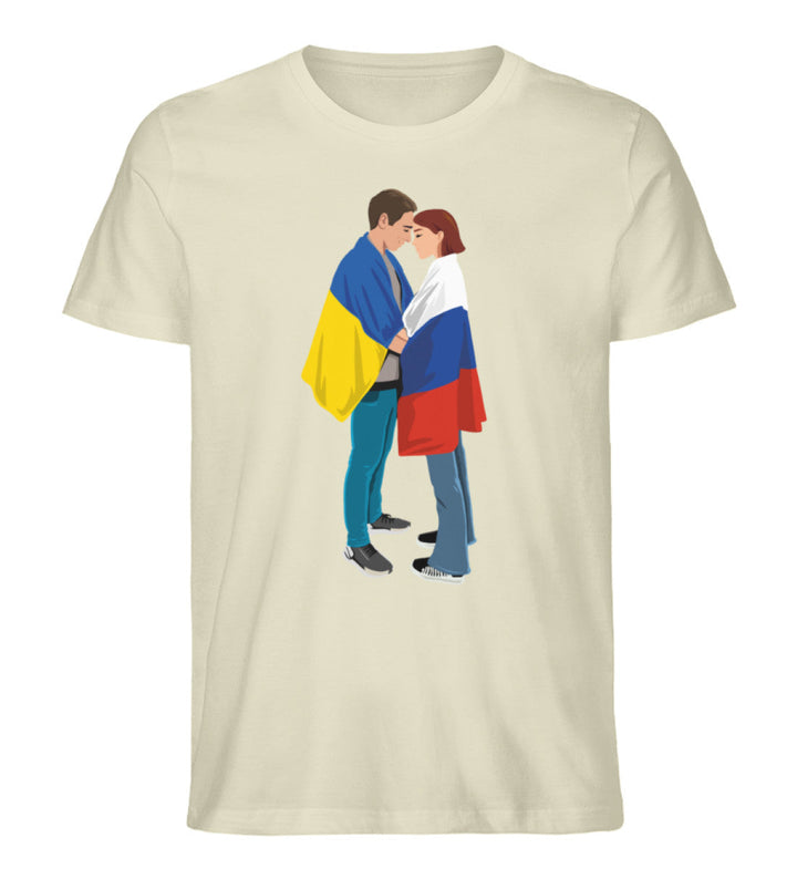 ORGANIC SHIRT BUBEN • LOVE IS LOVE (Peace - Frieden - Ukraine - Russia - Russland)-HARLEKINSHOP