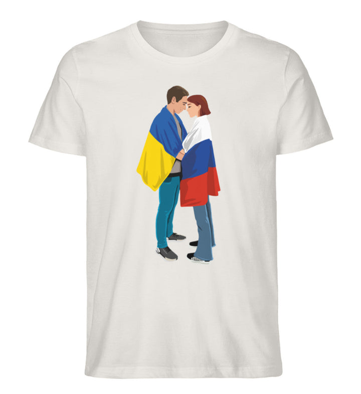 ORGANIC SHIRT BUBEN • LOVE IS LOVE (Peace - Frieden - Ukraine - Russia - Russland)-HARLEKINSHOP