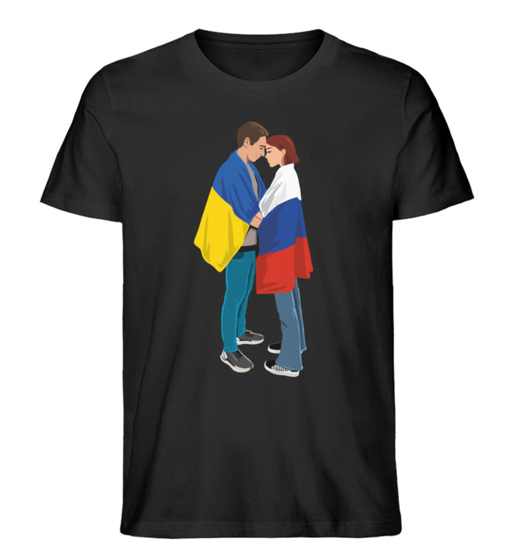 ORGANIC SHIRT BUBEN • LOVE IS LOVE (Peace - Frieden - Ukraine - Russia - Russland)-HARLEKINSHOP