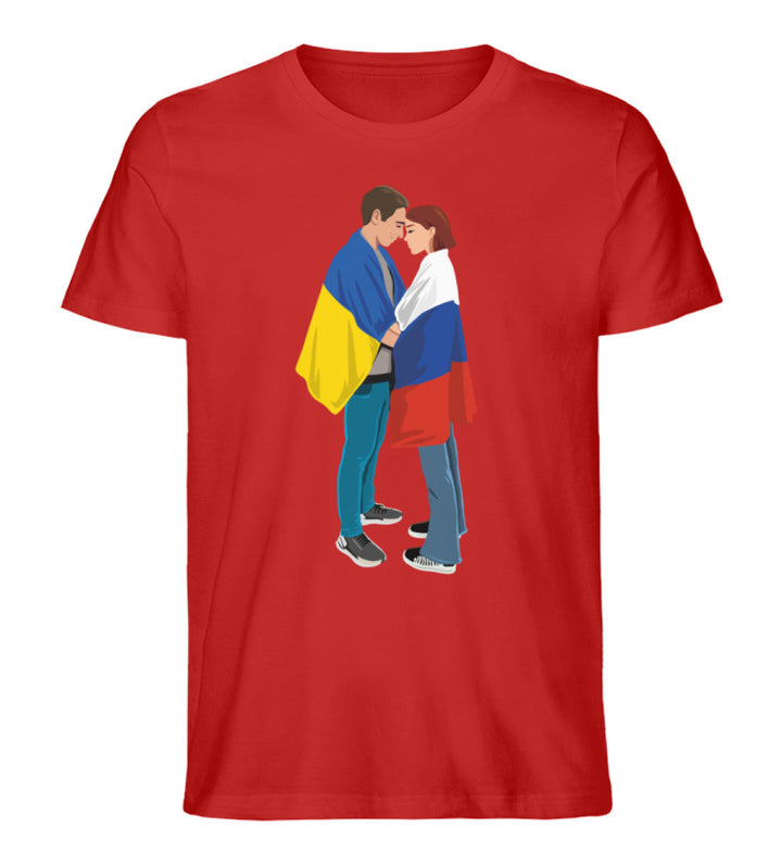 ORGANIC SHIRT BUBEN • LOVE IS LOVE (Peace - Frieden - Ukraine - Russia - Russland)-HARLEKINSHOP