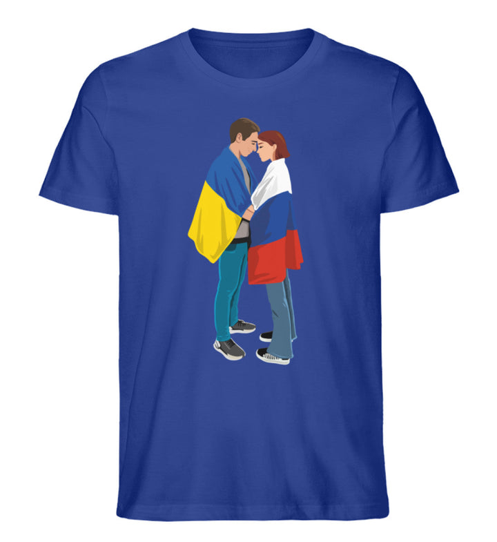 ORGANIC SHIRT BUBEN • LOVE IS LOVE (Peace - Frieden - Ukraine - Russia - Russland)-HARLEKINSHOP