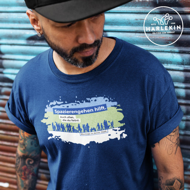 ORGANIC SHIRT BUBEN • SPAZIERENGEHEN HILFT-HARLEKINSHOP