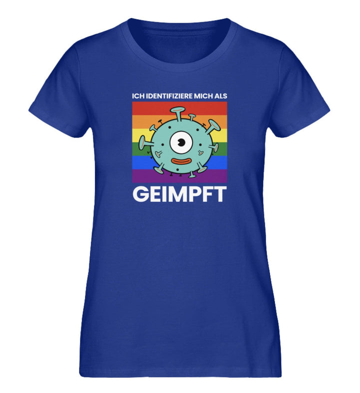 ORGANIC SHIRT MÄDELS • ICH IDENTIFIZIERE MICH ALS GEIMPFT-HARLEKINSHOP