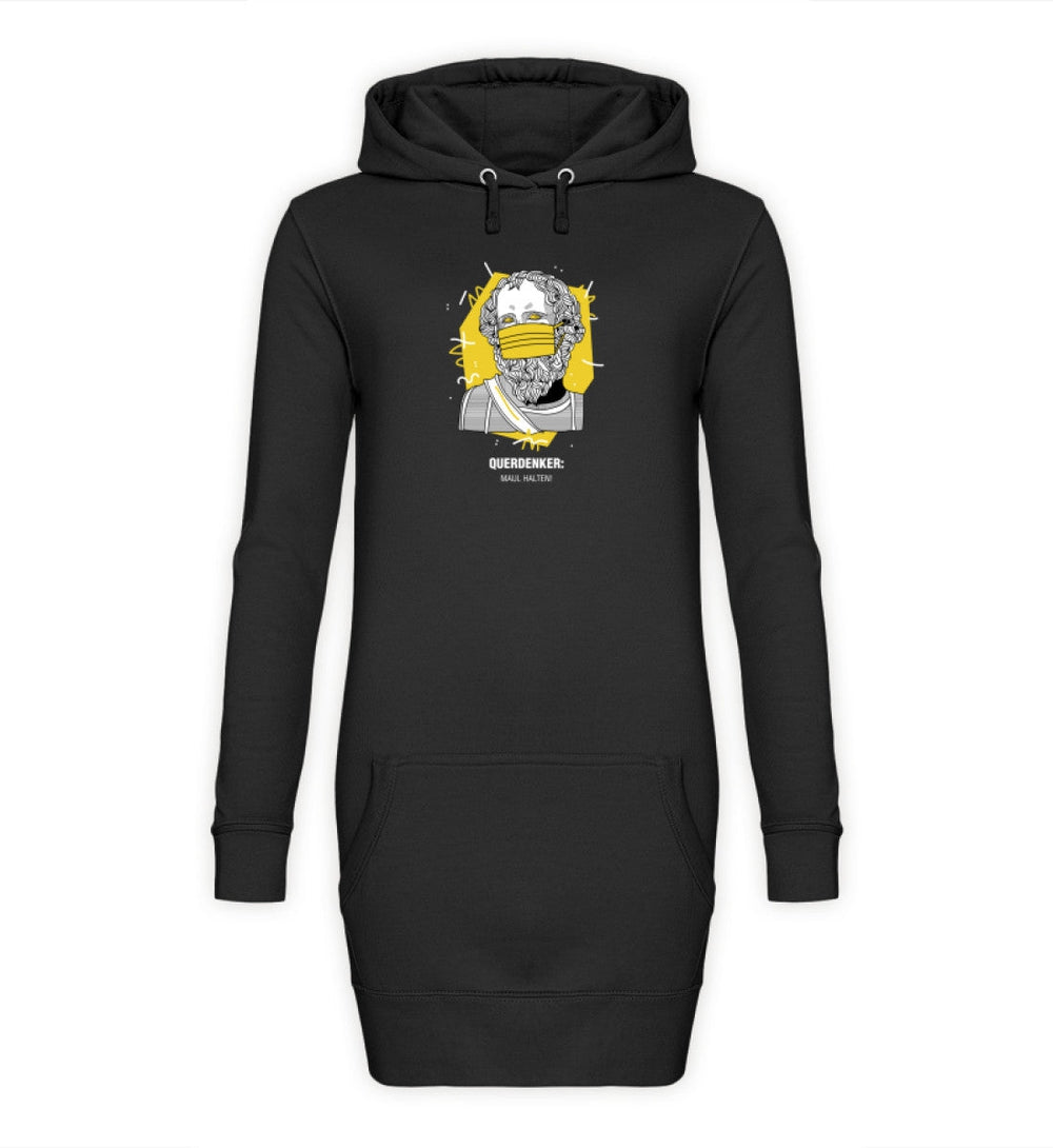 QUERDENKER: MAUL HALTEN HOODIEKLEID MÄDELS • ARCHIMEDES-HARLEKINSHOP