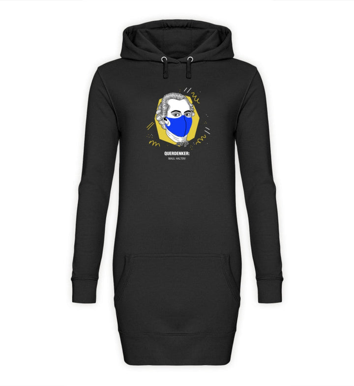 QUERDENKER: MAUL HALTEN HOODIEKLEID MÄDELS • IMMANUEL KANT-HARLEKINSHOP