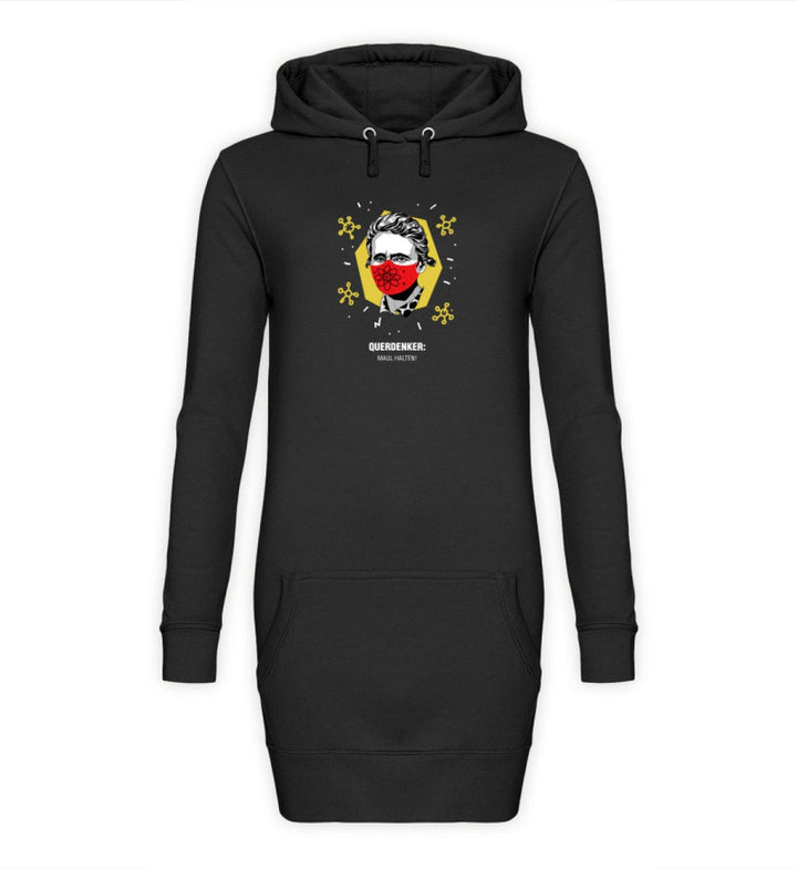 QUERDENKER: MAUL HALTEN HOODIEKLEID MÄDELS • MARIE CURIE-HARLEKINSHOP