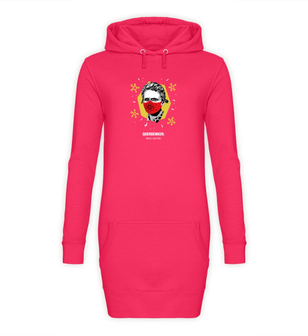 QUERDENKER: MAUL HALTEN HOODIEKLEID MÄDELS • MARIE CURIE-HARLEKINSHOP