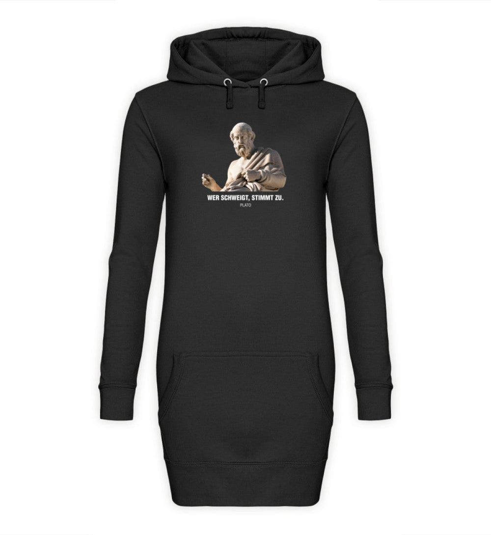 QUERDENKER: MAUL HALTEN HOODIEKLEID MÄDELS • PLATO: WER SCHWEIGT STIMMT ZU-HARLEKINSHOP