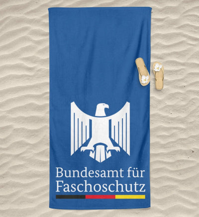QUERLEUGNER BEACH TOWEL / STRANDTUCH • BUNDESAMT FÜR FASCHOSCHUTZ-HARLEKINSHOP