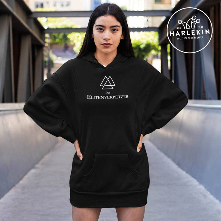 QUERLEUGNER HOODIEKLEID MÄDELS • ELITENVERPETZER-HARLEKINSHOP