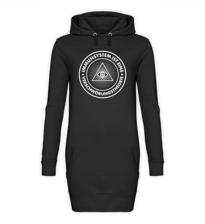 QUERLEUGNER HOODIEKLEID MÄDELS • IMMUNSYSTEM IST EINE VERSCHWÖRUNGSTHEORIE-HARLEKINSHOP