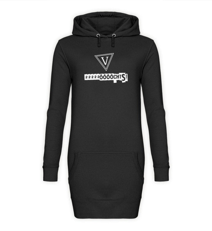 QUERLEUGNER HOODIEKLEID MÄDELS • PETZE RÖÖÖCHTS - DUNKEL-HARLEKINSHOP
