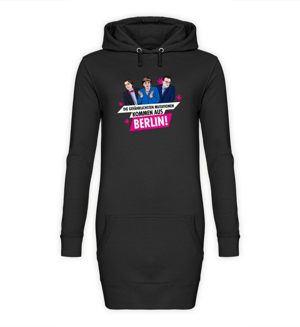 QUERLEUGNER ORGANIC HOODIEKLEID MÄDELS • MUTATION AUS BERLIN-HARLEKINSHOP