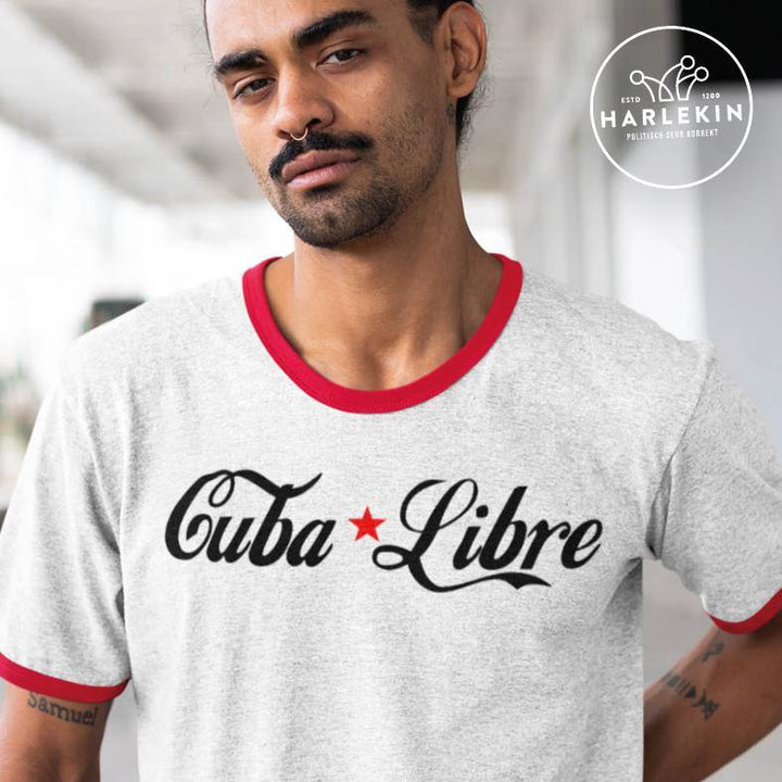 RETRO RINGER ORGANIC SHIRT BUBEN • CUBA LIBRE-HARLEKINSHOP