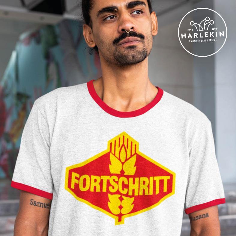 RETRO RINGER ORGANIC SHIRT BUBEN • FORTSCHRITT-HARLEKINSHOP