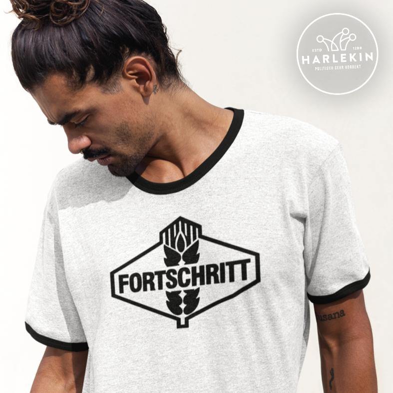 RETRO RINGER ORGANIC SHIRT BUBEN • FORTSCHRITT-HARLEKINSHOP