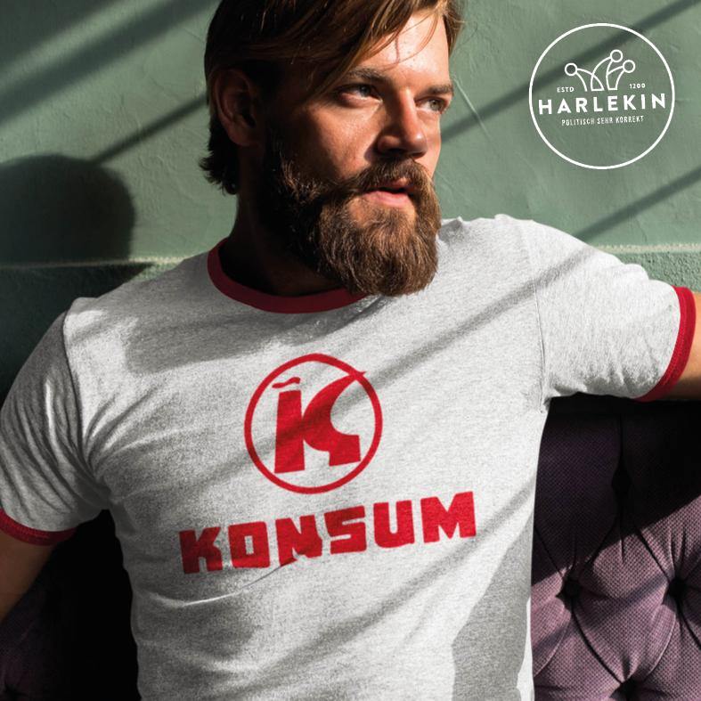 RETRO RINGER ORGANIC SHIRT BUBEN • KONSUM-HARLEKINSHOP