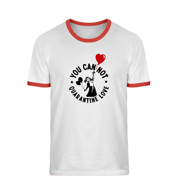 RETRO RINGER ORGANIC SHIRT BUBEN • YOU CAN NOT QUARANTINE LOVE-HARLEKINSHOP