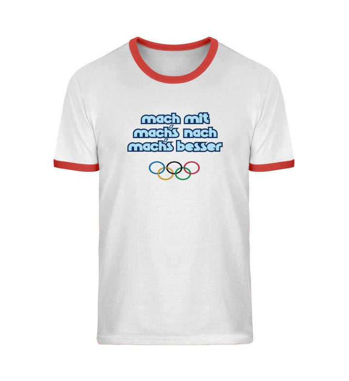 RETRO RINGER ORGANIC SHIRT MÄDELS • MACH MIT MACH'S NACH MACH'S BESSER-HARLEKINSHOP