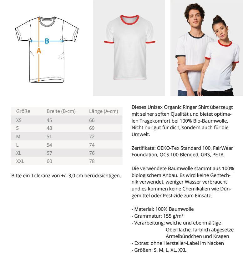 RETRO RINGER ORGANIC SHIRT MÄDELS • REBEL REBEL - HELL-HARLEKINSHOP