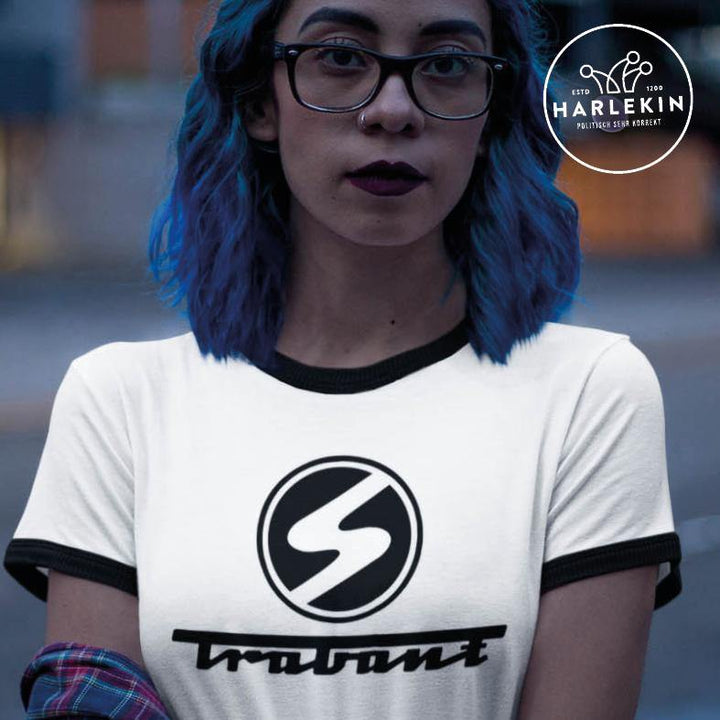 RETRO RINGER ORGANIC SHIRT MÄDELS • TRABANT-HARLEKINSHOP