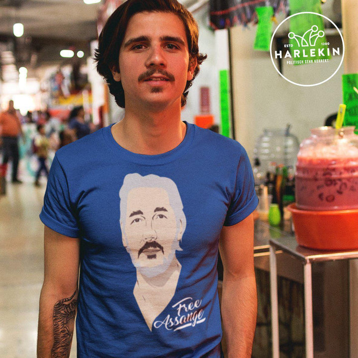 SHIRT BUBEN • FREE ASSANGE / COLOR-HARLEKINSHOP