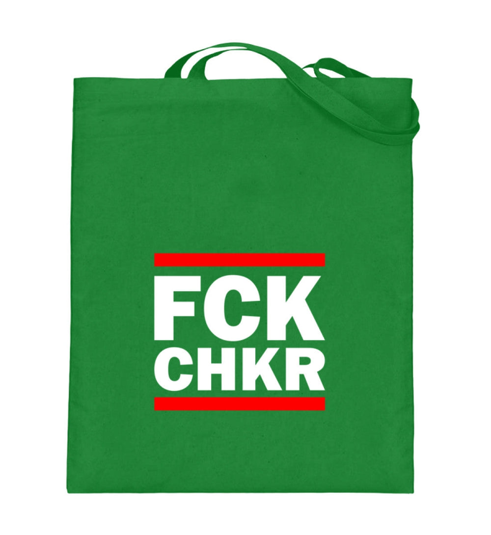 SPASSKULTUR STOFFTASCHE • FCK CHKR FAKTENCHECKER-HARLEKINSHOP