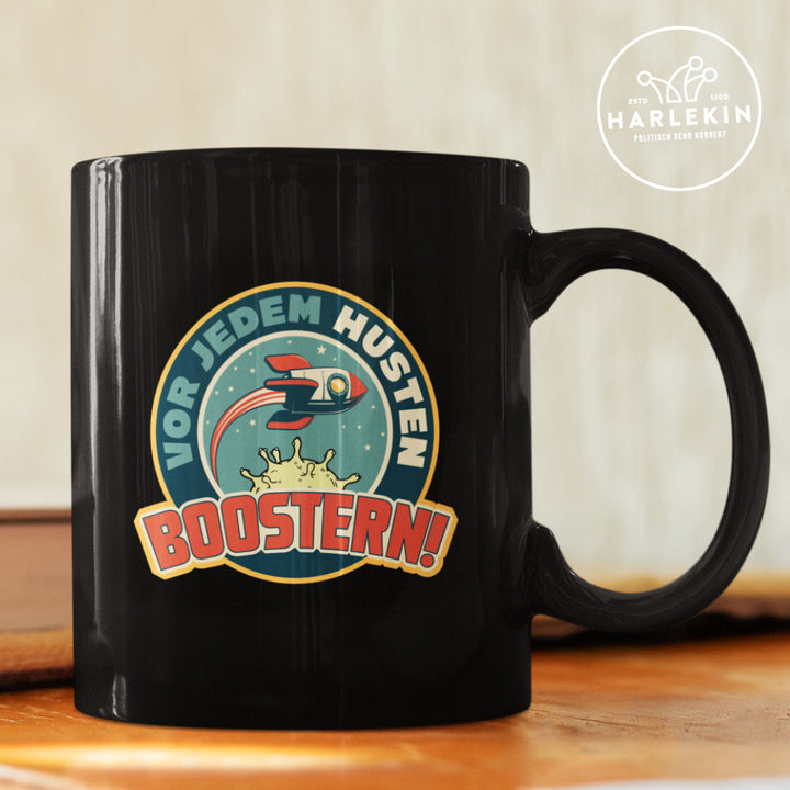SPASSKULTUR TASSE • VOR JEDEM HUSTEN BOOSTERN-HARLEKINSHOP
